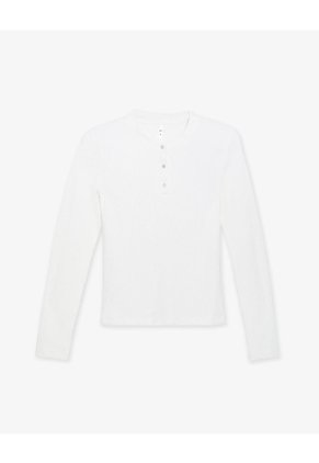 Camibuzo Slim Blanca Mujer Blanco