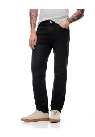 Jean Straight Negro Hombre Azul Gef