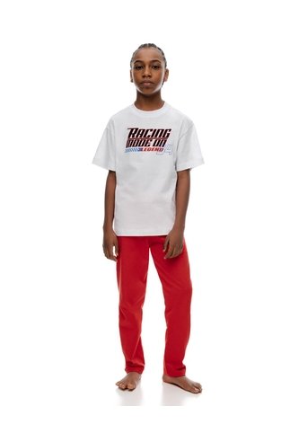 Pijama Regular Manga Corta Rojo Niño Rojo Gef