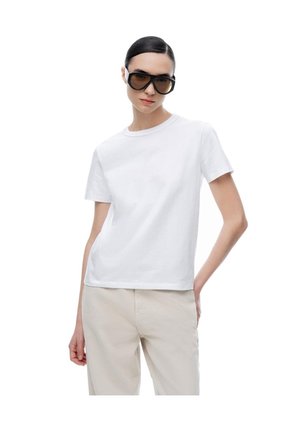 Camiseta Manga Corta Regular Blanca Mujer Blanco