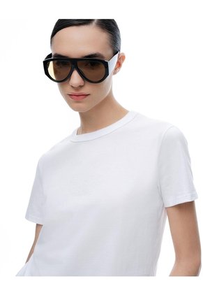 Camiseta Manga Corta Regular Blanca Mujer Blanco