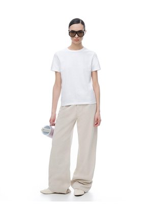 Camiseta Manga Corta Regular Blanca Mujer Blanco