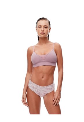 Panty Cachetero Invisible Estampado Mujer Rosa