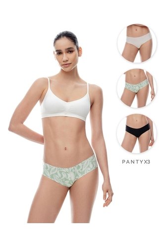 Panty Cachetero Tiro Medio Invisible X3unds Surtido Mujer Multicolor Gef