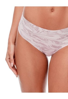Panty Cachetero Invisible Estampado Mujer Rosa