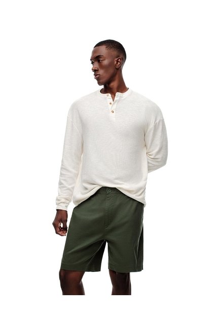 Bermuda Regular Agodón Verde Hombre Verde
