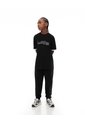 Camiseta Regular Algodón Negra Estampado Niño Negro de Gef