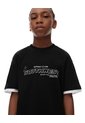Camiseta Regular Algodón Negra Estampado Niño Negro de Gef