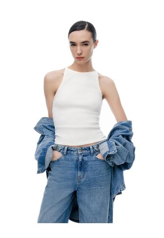 Camiseta Esqueleto Slim Blanca Mujer Blanco Gef