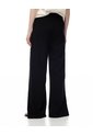 Pantalón Wide Leg Tiro Alto Negro Mujer Negro de Gef