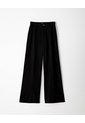 Pantalón Wide Leg Tiro Alto Negro Mujer Negro de Gef