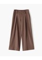 Pantalón Wide Leg Tiro Bajo Café Mujer Cafe de Gef