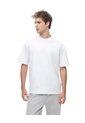 Camiseta Manga Corta Oversize Algodón Blanca Hombre Blanco de Gef