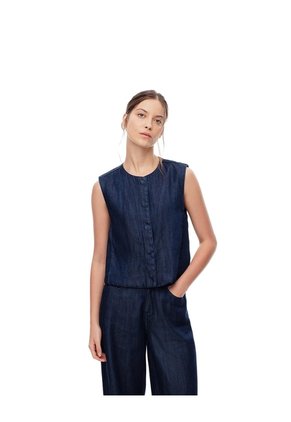 Chaleco Regular índigo Oscuro Mujer Azul Oscuro