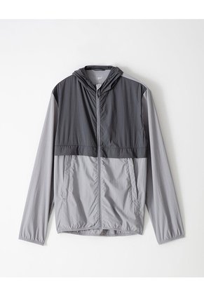 Chaqueta Rompevientos Gris Hombre Gris