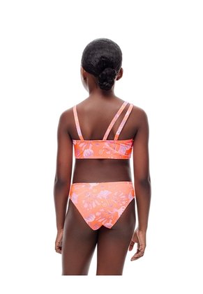 Vestido De Baño 2 Piezas Estampado Niña Naranja