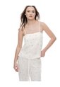 Camisa Relaxed Tiras Blanca Estampado Mujer Blanco de Gef