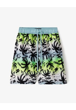 Pantaloneta De Baño Estampada Niño Azul