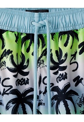 Pantaloneta De Baño Estampada Niño Azul
