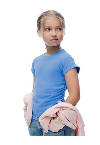 Camiseta Ted Manga Corta Azul Niña Azul Gef