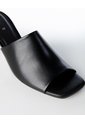 Sandalias Mule De Tacón Bajo Negras Mujer Negro de Gef