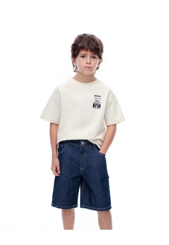 Bermuda Denim Regular índigo Oscuro Niño Azul Oscuro Gef