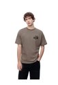 Camiseta Regular Algodón Café Estampada Hombre Cafe de Gef