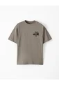 Camiseta Regular Algodón Café Estampada Hombre Cafe de Gef