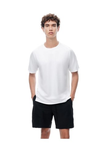 Camiseta Regular Manga Corta Blanca Hombre Blanco Gef