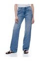 Jean Regular Tiro Alto índigo Medio Mujer Azul Oscuro de Gef