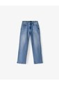 Jean Regular Tiro Alto índigo Medio Mujer Azul Oscuro de Gef