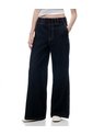 Jean Wide Leg Tiro Medio índigo Osc Mujer Azul Oscuro de Gef