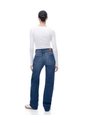 Jean Regular Tiro Alto índigo Oscuro Mujer Azul Oscuro de Gef