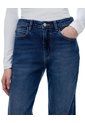 Jean Regular Tiro Alto índigo Oscuro Mujer Azul Oscuro de Gef