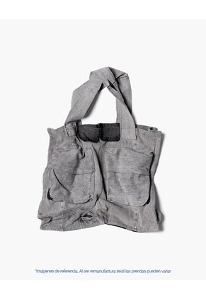 Tote Bag Denim Maxi Remanufacturado Gef X Alejandro Crocker Mujer