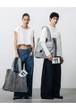 Tote Bag Denim Maxi Remanufacturado Gef X Alejandro Crocker Mujer de Gef