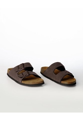 Sandalias Hebillas Café Hombre Cafe Gef