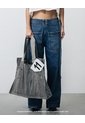 Tote Bag Denim Maxi Remanufacturado Gef X Alejandro Crocker Mujer de Gef