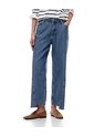 Jean Wide Leg Tiro Medio índigo Medio Mujer Azul de Gef
