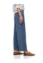 Jean Wide Leg Tiro Medio índigo Medio Mujer Azul de Gef