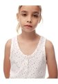 Blusa + Short De Pijama Estampada Niña Blanco de Gef