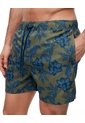 Pantaloneta De Baño Estampada Hombre Verde de Gef