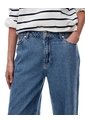 Jean Wide Leg Tiro Medio índigo Medio Mujer Azul de Gef