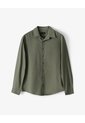 Camisa Regular Manga Larga Verde Oliva Hombre Verde de Gef