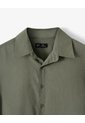 Camisa Regular Manga Larga Verde Oliva Hombre Verde de Gef