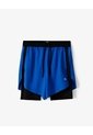 Pantaloneta Deportiva Azul Bloques Hombre Azul de Gef