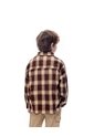 Camisa Manga Larga Regular Cuadros Niño Cafe de Gef