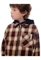 Camisa Manga Larga Regular Cuadros Niño Cafe de Gef