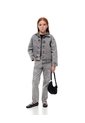 Chaqueta Oversize Denim Algodón Gris Niña Azul de Gef