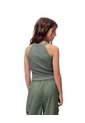 Camiseta Crop Slim Verde Niña Verde de Gef